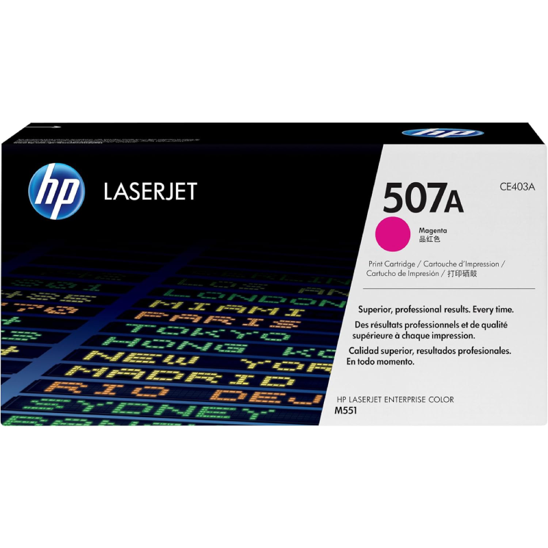 طقم حبر ليزر اتش بي 507A ملون CE403A | CE402A | CE401A | CE400A - الصورة 5