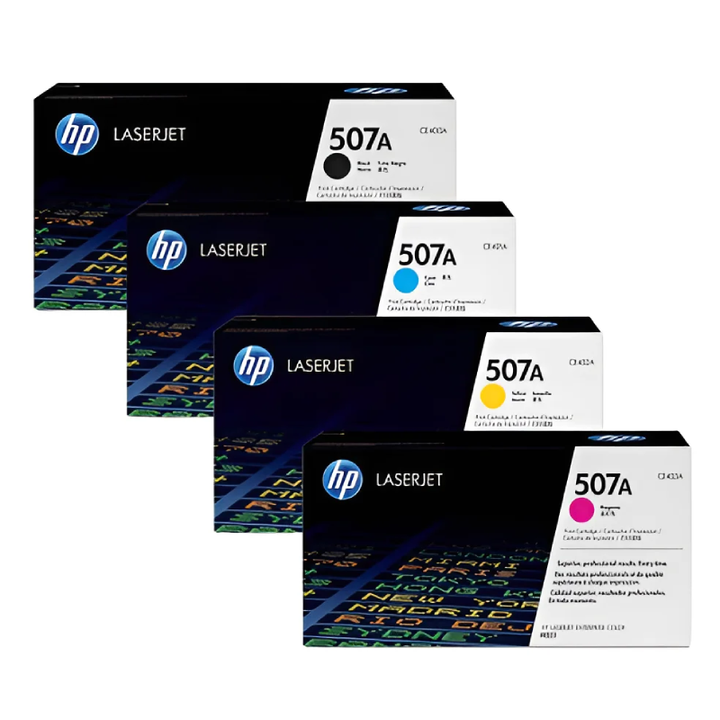 طقم حبر ليزر اتش بي 507A ملون CE403A | CE402A | CE401A | CE400A
