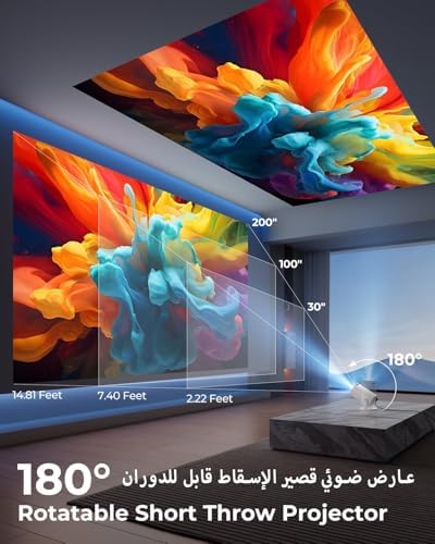 جهاز عرض HY300 برو بلس بتصميم مطور إصدار 2025 - الصورة 3