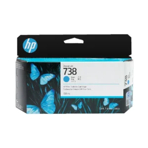 حبر HP 738 130-ml Cyan DesignJet Ink Cartridge 498N5A