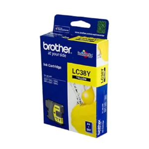 حبر براذر LC38Y اصفر BROTHER LC38Y INK CARTRIDGE YELLOW