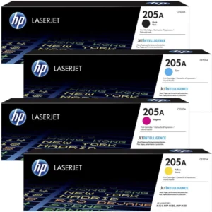 طقم حبر ليزر اتش بي 205A ملون CF533A | CF532A | CF531A | CF530A