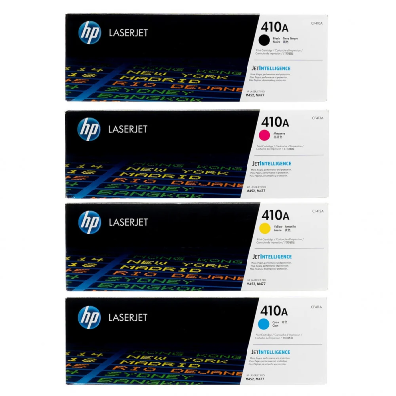 طقم حبر ليزر اتش بي 410A ملون CF413A | CF412A | CF411A | CF410A